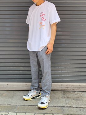 「maxsix（マックスシックス）のアイテム（パンツ）」を使った、kantaさん（メンズ・165cm）の夏コーディネート