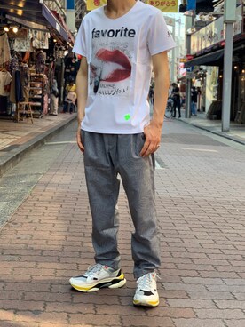 「maxsix（マックスシックス）のアイテム（パンツ）」を使った、kantaさん（メンズ・165cm）の夏コーディネート