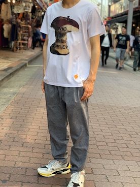 「maxsix（マックスシックス）のアイテム（パンツ）」を使った、kantaさん（メンズ・165cm）の夏コーディネート