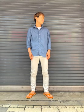 「YANUK（ヤヌーク）のアイテム」を使った、kantaさん（メンズ・165cm）の夏コーディネート
