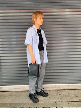 「maxsix（マックスシックス）のアイテム（パンツ）」を使った、kantaさん（メンズ・165cm）の夏コーディネート