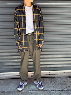 「ON THE TURF（オンザターフ）のアイテム」を使った、kantaさん（メンズ・165cm）の夏コーディネート