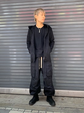 「OURET（オーレット）のアイテム（パーカー）」を使った、kantaさん（メンズ・165cm）の秋コーディネート