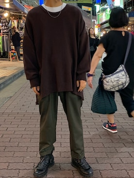 「ON THE TURF（オンザターフ）のアイテム」を使った、kantaさん（メンズ・165cm）の秋コーディネート