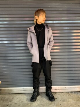 「OURET（オーレット）のアイテム（パーカー）」を使った、kantaさん（メンズ・165cm）の秋コーディネート