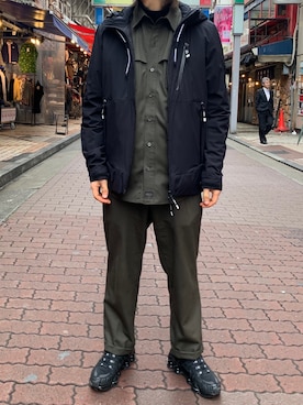 「ON THE TURF（オンザターフ）のアイテム」を使った、kantaさん（メンズ・165cm）の冬コーディネート