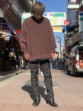 kantaさん（メンズ・165cm）の冬コーディネート