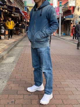 「YANUK（ヤヌーク）のアイテム（パンツ）」を使った、kantaさん（メンズ・165cm）の冬コーディネート