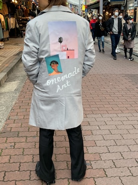 「ONE MADE（ワンメイド）のアイテム（ジャケット/アウター）」を使った、kantaさん（メンズ・165cm）の春コーディネート