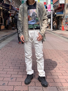 「YANUK（ヤヌーク）のアイテム（パンツ）」を使った、kantaさん（メンズ・165cm）の春コーディネート