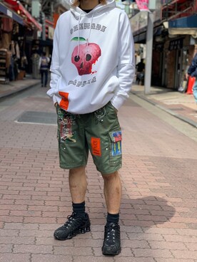 「ONE MADE（ワンメイド）のアイテム（パンツ）」を使った、kantaさん（メンズ・165cm）の春コーディネート