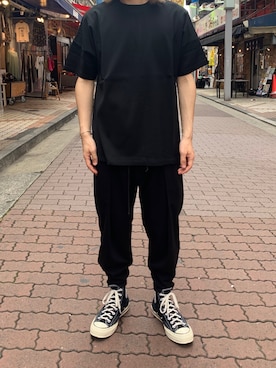 「OURET（オーレット）のアイテム（パンツ）」を使った、kantaさん（メンズ・165cm）の夏コーディネート
