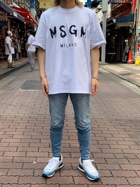 「MSGM（エムエスジーエム）のアイテム」を使った、kantaさん（メンズ・165cm）の夏コーディネート