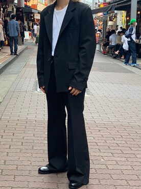 「TAAKK（ターク）のアイテム（ジャケット/アウター）」を使った、kantaさん（メンズ・165cm）の夏コーディネート