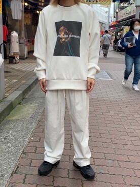 「B'2nd（ビーセカンド）のアイテム（スウェット）」を使った、kantaさん（メンズ・165cm）の夏コーディネート
