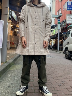 「OURET（オーレット）のアイテム（トップス）」を使った、kantaさん（メンズ・165cm）の夏コーディネート