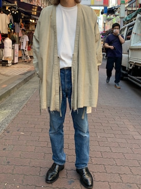 「OURET（オーレット）のアイテム（トップス）」を使った、kantaさん（メンズ・165cm）の夏コーディネート