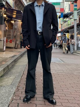 「TAAKK（ターク）のアイテム（ジャケット/アウター）」を使った、kantaさん（メンズ・165cm）の秋コーディネート