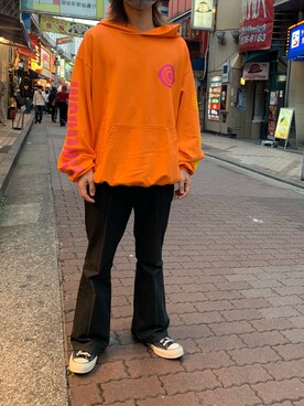 「B'2nd（ビーセカンド）のアイテム（パーカー）」を使った、kantaさん（メンズ・165cm）の秋コーディネート