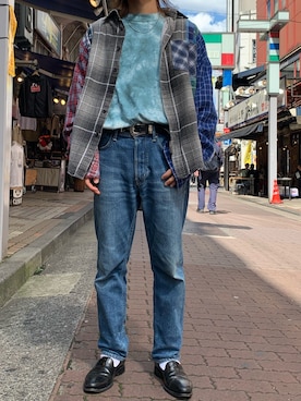 「YANUK（ヤヌーク）のアイテム（パンツ）」を使った、kantaさん（メンズ・165cm）の秋コーディネート