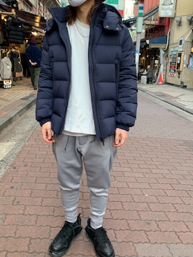 「OURET（オーレット）のアイテム（パンツ）」を使った、kantaさん（メンズ・165cm）の秋コーディネート