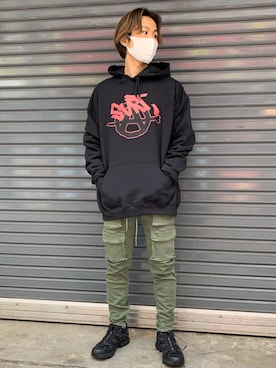 「surt（サート）のアイテム（トップス）」を使った、kantaさん（メンズ・165cm）の冬コーディネート
