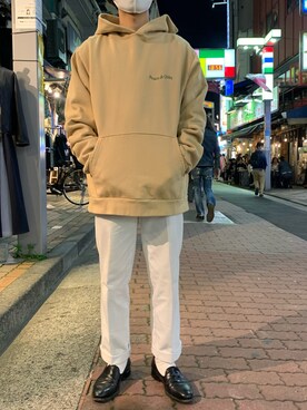 「B'2nd（ビーセカンド）のアイテム（パーカー）」を使った、kantaさん（メンズ・165cm）の春コーディネート