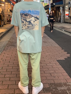 「NAISSANCE（ネサンス）のアイテム（トップス）」を使った、kantaさん（メンズ・165cm）の春コーディネート