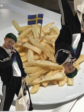 「アイテム（ジャージ）」を使った、Bonさん（レディース・153cm・10代）の春コーディネート