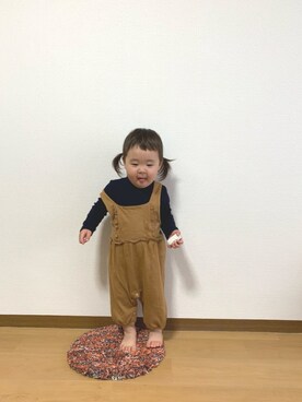 「平成最後のWEARISTAセンバツ」｜「アイテム（オールインワン・サロペット）」を使った、no&hiさん（キッズ・90cm）の春コーディネート