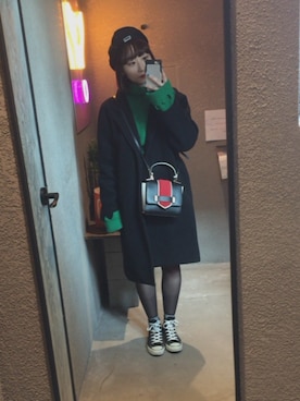「mixxmixのアイテム（ジャケット/アウター）」を使った、rinkaさん（レディース・163cm）の冬コーディネート