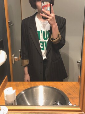 「アイテム（フォーマルスーツ/小物）」を使った、rinkaさん（レディース・163cm・10代）の春コーディネート