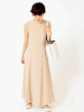 「アイテム（バレエシューズ）」を使った、marinaさん（レディース・167cm）の春コーディネート