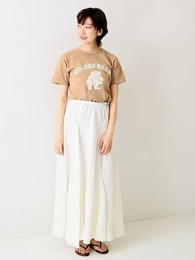 「MIXTA（ミクスタ）のアイテム」を使った、marinaさん（レディース・167cm）の夏コーディネート