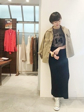 「MIXTA（ミクスタ）のアイテム」を使った、marinaさん（レディース・167cm）の秋コーディネート