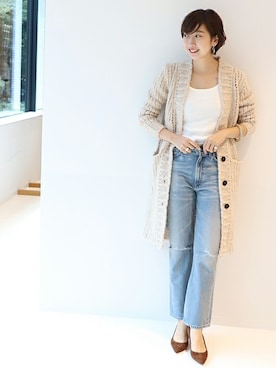 「Citizens of humanity（シチズンズオブヒューマニティー）のアイテム」を使った、marinaさん（レディース・167cm）の秋コーディネート
