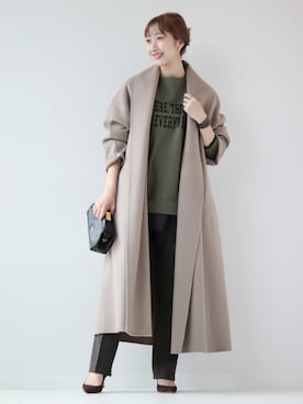 「スエット」｜「アイテム（その他アウター）」を使った、marinaさん（レディース・167cm）の秋コーディネート