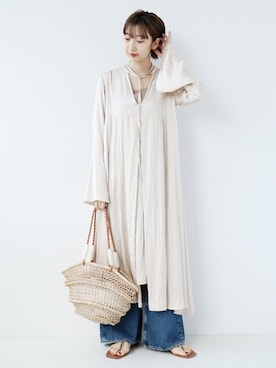 「plage（プラージュ）のアイテム（アクセサリー）」を使った、marinaさん（レディース・167cm）の冬コーディネート