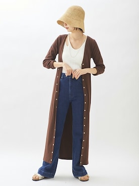 「plage（プラージュ）のアイテム（デニムパンツ）」を使った、marinaさん（レディース・167cm）の春コーディネート