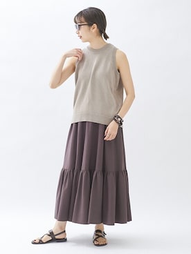 「plage（プラージュ）のアイテム（アクセサリー）」を使った、marinaさん（レディース・167cm）の春コーディネート