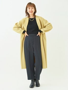 「plage（プラージュ）のアイテム（その他アウター）」を使った、marinaさん（レディース・167cm）の秋コーディネート