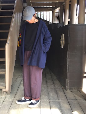 「LUCA（ルカ）のアイテム（その他アウター）」を使った、W H...さん（レディース・160cm）の秋コーディネート