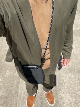 「ニコアンド」｜「アイテム（セットアップ）」を使った、shochiさん（メンズ・173cm）の春コーディネート