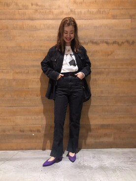 Hana Watabeさん（レディース・160cm）の冬コーディネート