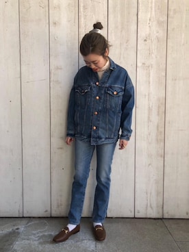 「RED CARD TOKYO（レッドカード）のアイテム（ジャケット/アウター）」を使った、Hana Watabeさん（レディース・160cm）の春コーディネート