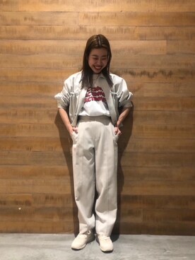 Hana Watabeさん（レディース・160cm）の春コーディネート