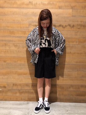 Hana Watabeさん（レディース・160cm）の春コーディネート