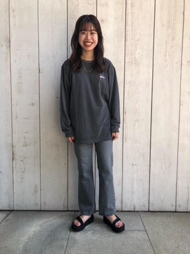 Hana Watabeさん（レディース・160cm）の夏コーディネート