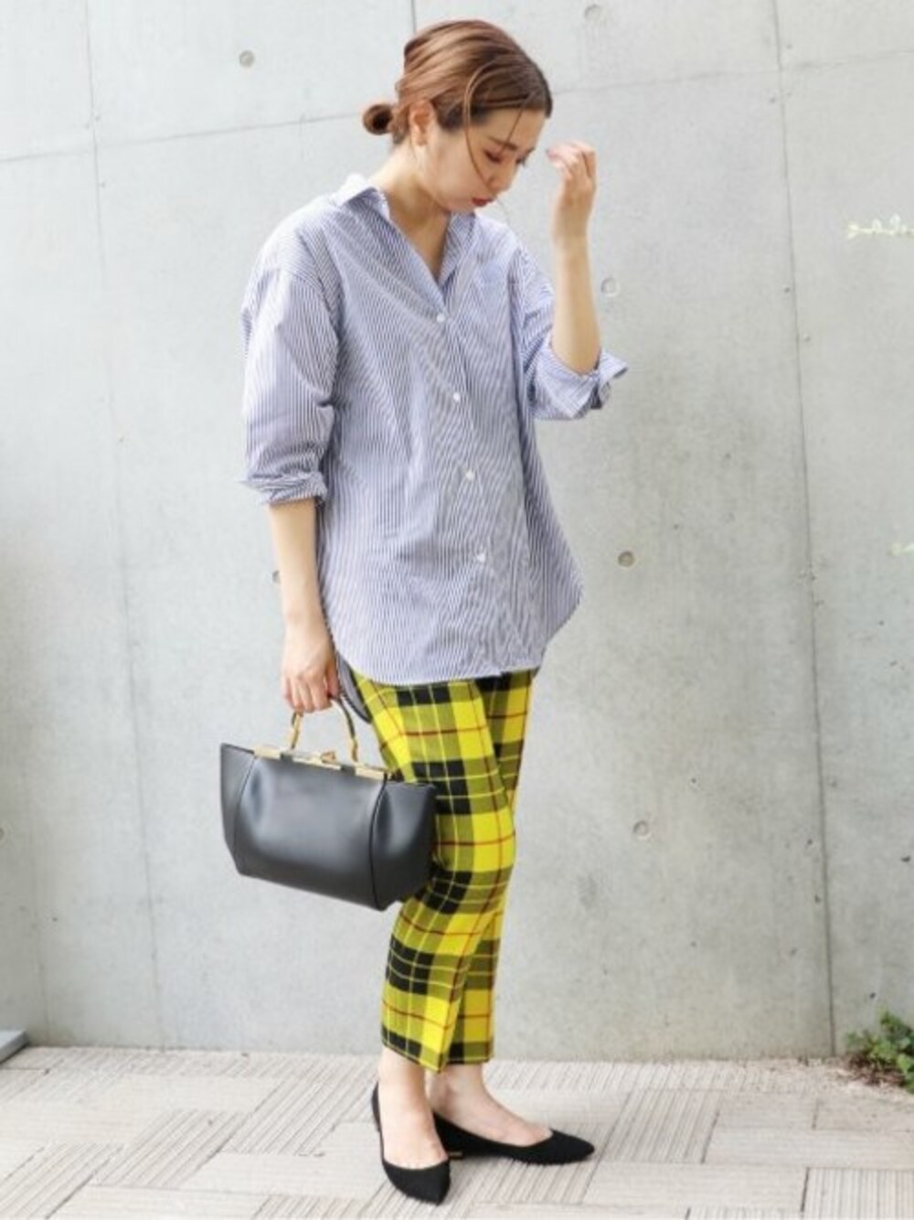 VERMEIL par iena IENAタータンチェック テーパードパンツ VERMEIL par iena（ヴェルメイユパーイエナ）の「タータン