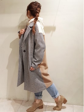 「aic」｜「アイテム（ジャケット/アウター）」を使った、Makiさん（レディース・156cm）の秋コーディネート